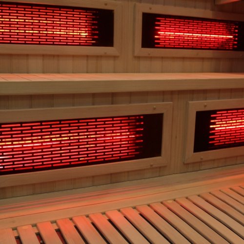 Sauna Combo na podczerwień + fińska 6 osobowa 200x200 cm Moss2 8KW