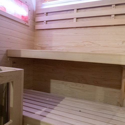 Sauna fińska pięciokątna 2 osobowa wysokotemperaturowa 3,5KW Harvia 120x120 cm Lark2