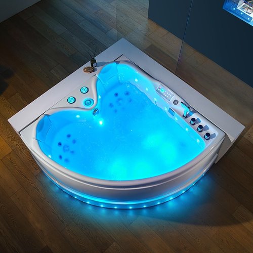 Wanna narożna z hydromasażem narożna 150x150 cm Roma 764 Hydrosan Lewa