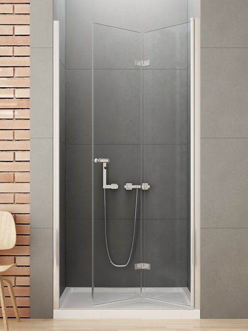 Drzwi prysznicowe składane 120 cm prawe D-0138A New Soleo New Trendy