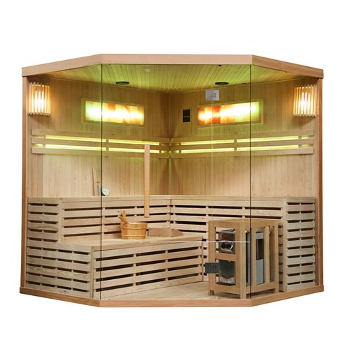Sauna fińska 6 osobowa wysokotemperaturowa 8KW Harvia 200x200 cm Kemi6
