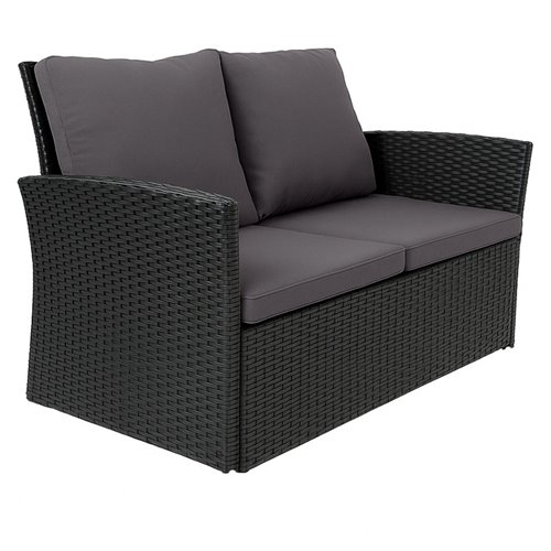 Meble ogrodowe z technorattanu sofa, stół, fotele zestaw Lagos zdjęcie 4