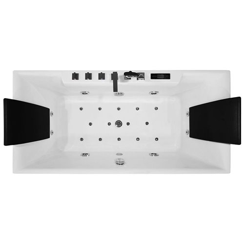 Wanna z hydromasażem prostokątna przyścienna 170x80 cm MO-1100B