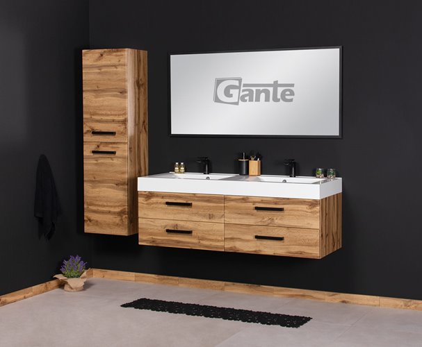 Szafka wisząca z umywalką 140 cm kolor dąb naturalny 50/4 NELA seria Fokus Loft Gante