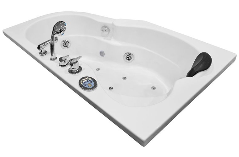 Wanna z hydromasażem asymetryczna 150x92 cm MO-0207