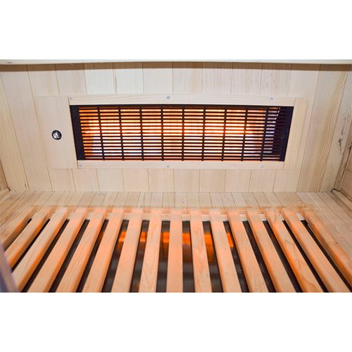 Sauna na podczerwień 3-osobowa 120x105 cm grzejniki kwarcowe i karbonowe Alta2 Infrared