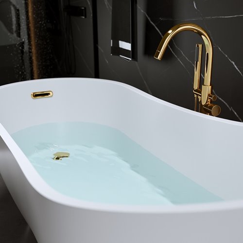 Wanna wolnostojąca złoty przelew oraz korek 170 cm Forte Hydrosan