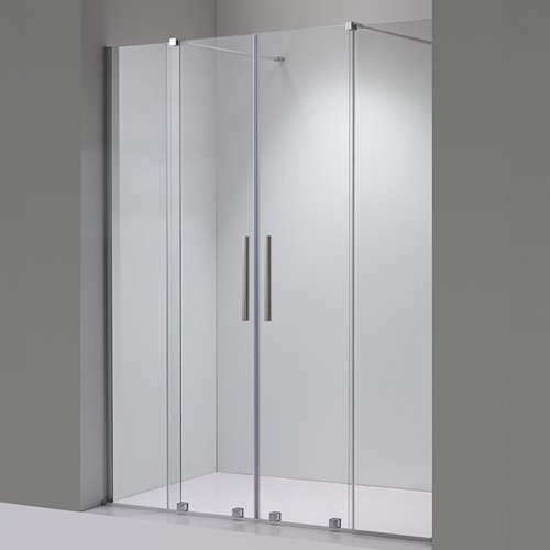 Drzwi prysznicowe rozsuwane szkło 8 mm szerokość 140 cm ASTRA-CH-DUO-140