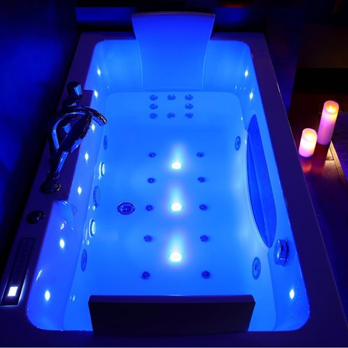 Wanna prosotkątna z hydromasażem 150x84 cm Iris 933A Hydrosan