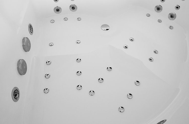 Wanna spa z hydromasażem narożna 150x150 cm MUE-0032A PRAWA