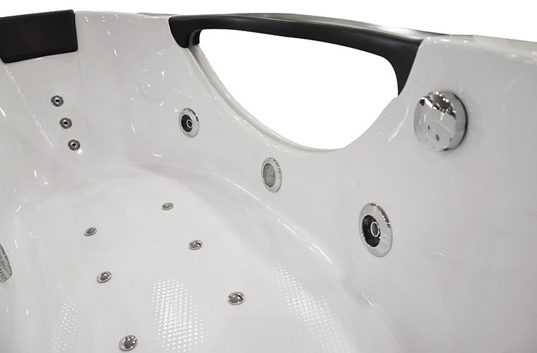 Przyścienna wanna hydromasażowa 180x88 cm MO-1002 HC
