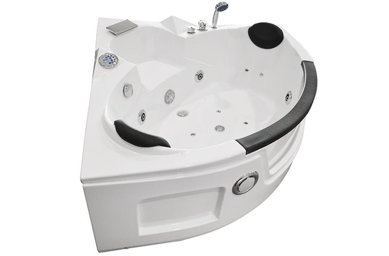 Wanna łazienkowa z hydromasażem Spa narożna 135x135 cm MO-0322