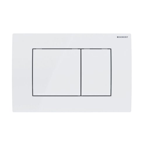 Zestaw podtynkowy stelaż GEBERIT DUOFIX + miska PEAK-MTB-GL-RIM-03 + przycisk DELTA 30 biały