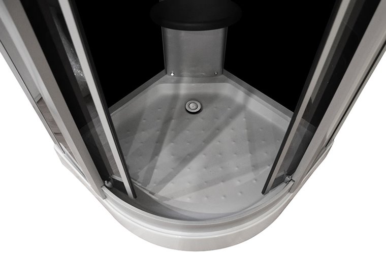 Kabina prysznicowa zabudowana z hydromasażem niski brodzik 80x80 cm MO-06089