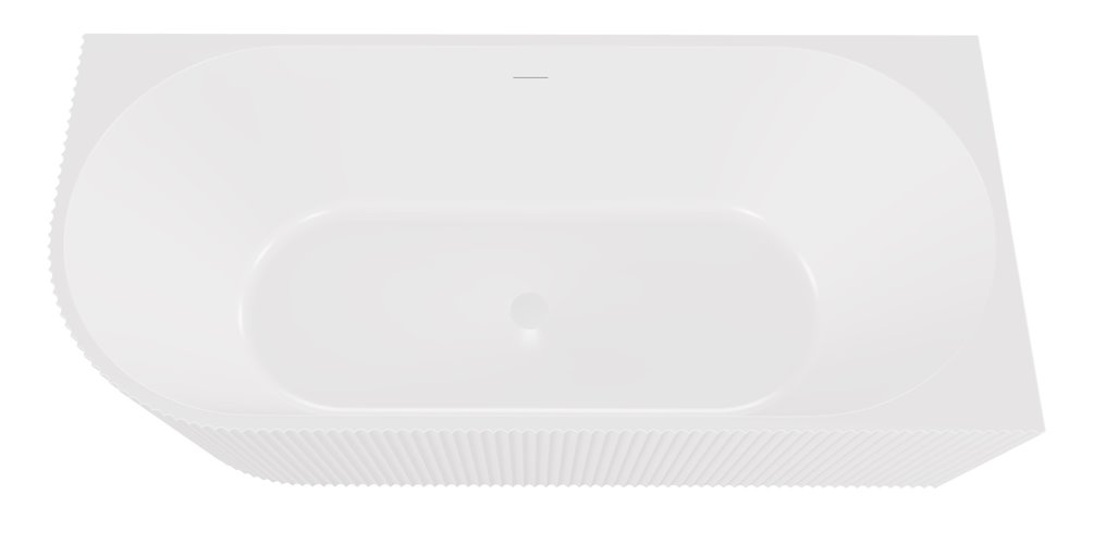 Denaya Besco biała wanna wolnostojąca 170 cm prawa syfon biały WAS-170-DPW
