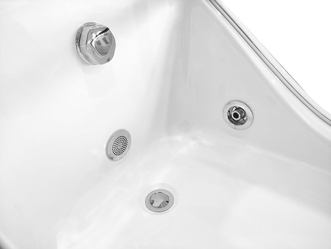 Wanna z hydromasażem prostokątna 170x80 cm MO-0011L