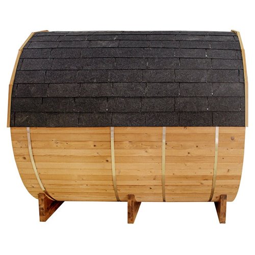 Sauna fińska ogrodowa zewnętrzna beczka 6 osobowa 210x210 Tromso-HG