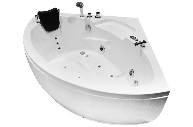 Wanna łazienkowa z hydromasażem Spa narożna 135x135 cm MO-0313