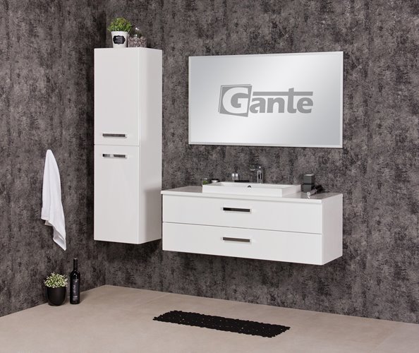 Szafka wisząca z umywalką nablatową 120 cm 39/S2 seria Fokus B