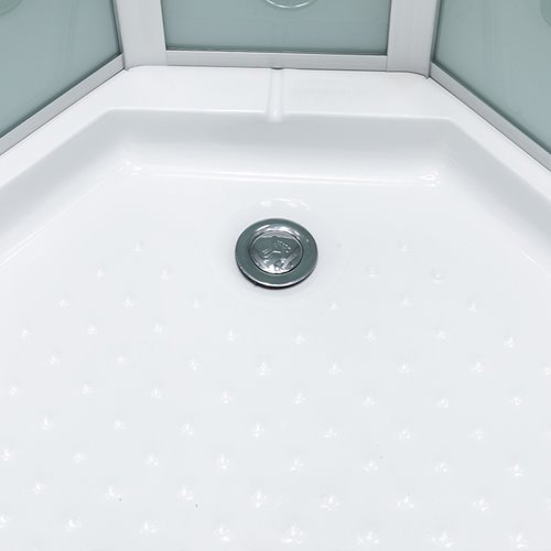 Kabina prysznicowa zabudowana kwadratowa 90x90 cm profil szczotkowany LISA