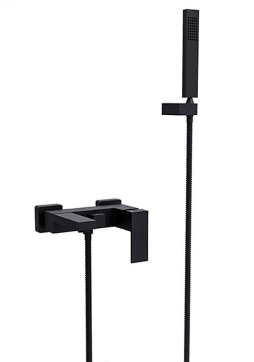 Bateria wannowa ścienna czarny matt Modern / Varium Besco BW-MVS-CZ
