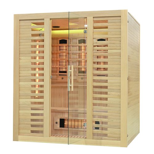 Sauna na podczerwień kamień solny 180X160X200CM MO-RL4S XL Infrared Mazur