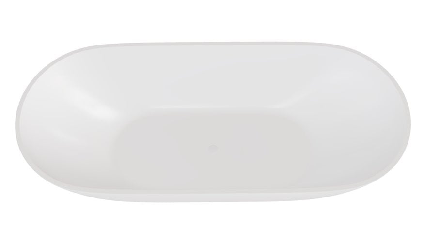 Moya Besco wanna wolnostojąca 160 cm korek klik-klak czyszczony od góry biały WMD-160-MKW