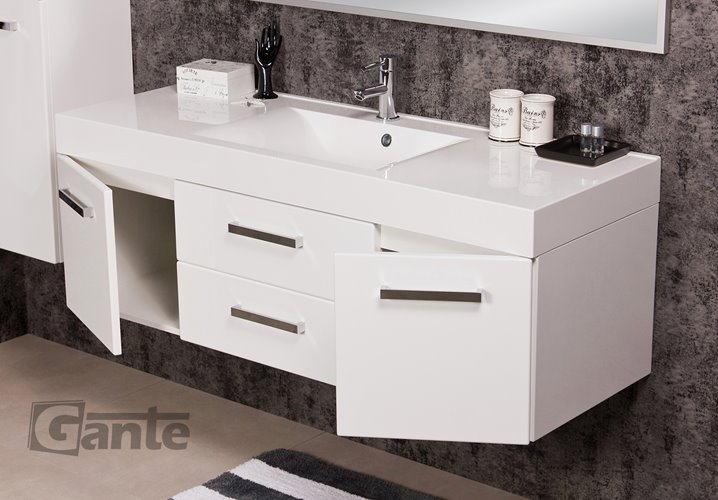 Szafka z umywalką dolomitową 140/50/C2 Nadia seria Fokus B