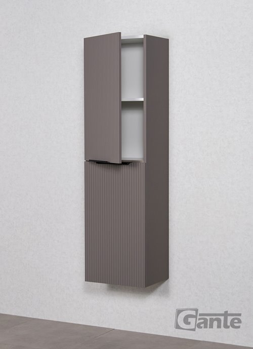 Słupek łazienkowy frezowany wiszący wysoki 143,5x40 Sydney kolor taupe