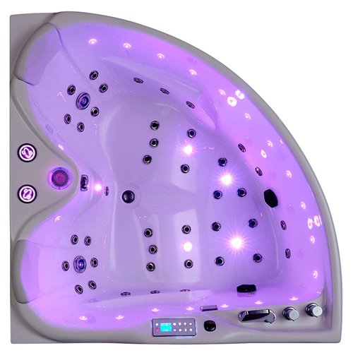 Wanna narożna z hydromasażem narożna 150x150 cm Roma 764 Hydrosan Prawa