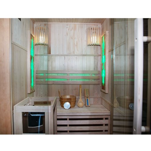 Sauna fińska 2 osobowa wysokotemperaturowa 3,5KW Harvia 120x105 cm Kemi1