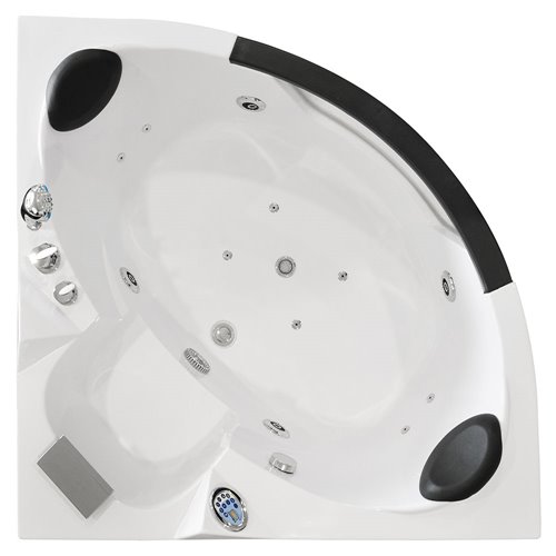 Wanna łazienkowa z hydromasażem Spa narożna 135x135 cm MO-0322
