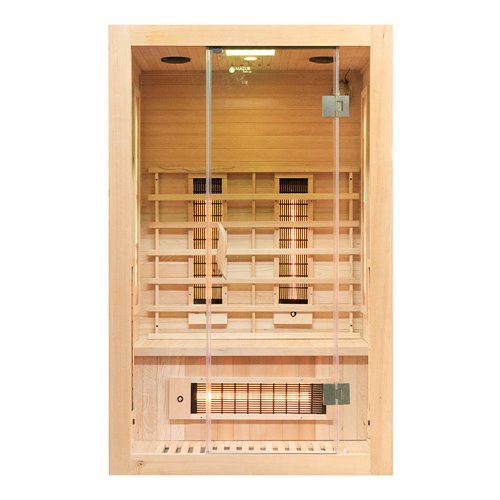 Sauna na podczerwień dwuosobowa panele sól himalajska 120X105X190CM MO-EA2R Infrared Mazur