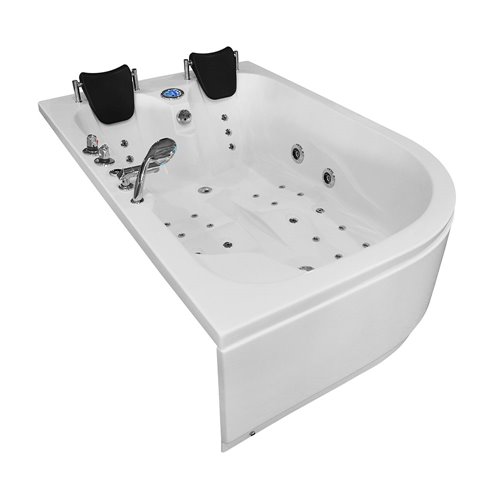 Wanna z hydromasażem dwuosobowa Turbo+ 180x120 cm MO-1631 Prawa