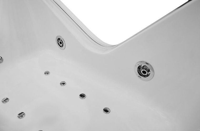 Wanna z hydromasażem przyścienna 150x80 cm MO-0061-150