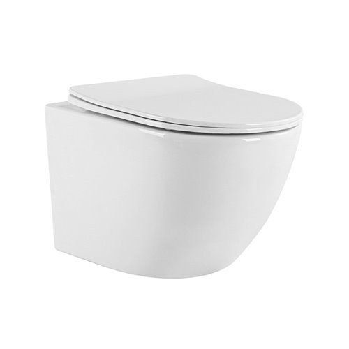 Biała miska wc wisząca Rimless NERO-WH-03 Tornado Hydrosan