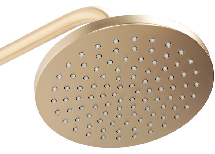 Złoty szczotkowany zestaw prysznicowy z wylewką Luis Rea Gold Brush