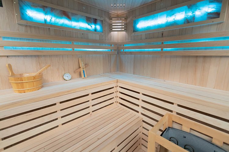 Sauna sucha fińska piec 6 KW Harvia BC60 + kamień solny 180X180X200CM MO-EA4CS Mazur