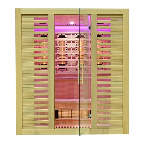 Sauna na podczerwień kamień solny + turmaliny 180X160X200CM MO-RL4ST XL Infrared Mazur