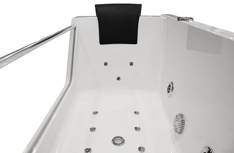Wanna łazienkowa z hydromasażem Spa prostokątna 170x80 cm MO-0319