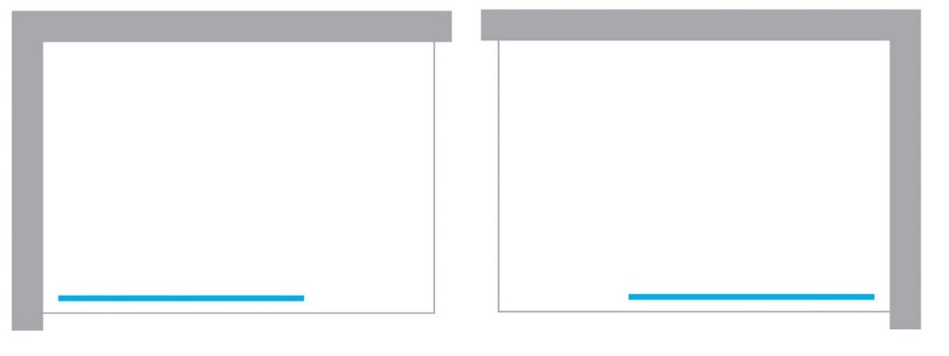 Złoty szczotkowany parawan wannowy 80x150 EXK-2007-WP Avexa Gold Brushed New Trendy