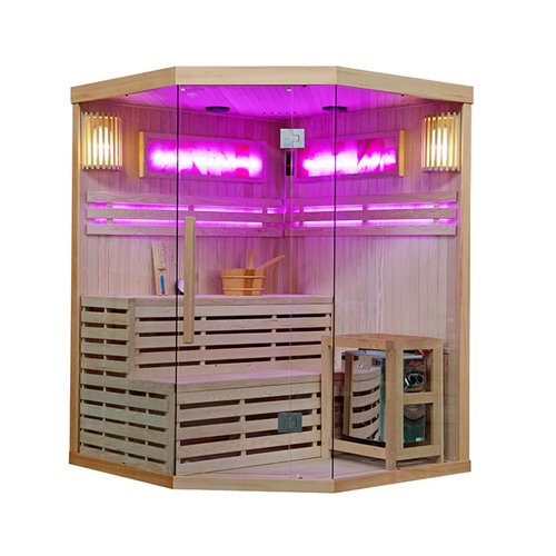 Sauna fińska 6 osobowa wysokotemperaturowa 8KW Harvia 180x180 cm Kemi7