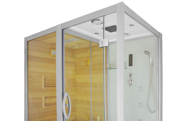 Sauno kabina prysznicowa prostokątna 180x110 cm MO-1752W LEWA TRIO