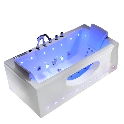 Wanna prostokątna z hydromasażem 160x84 cm Iris 933B Hydrosan