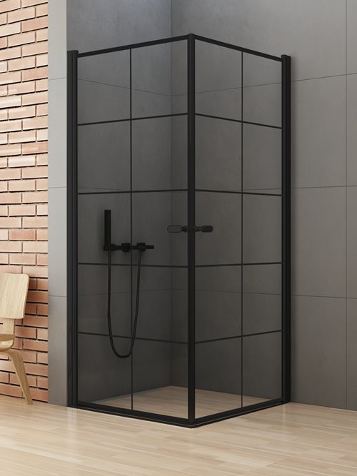 Kabina prysznicowa 90x90 D-0285A/D-0285A New Soleo Black New Trendy