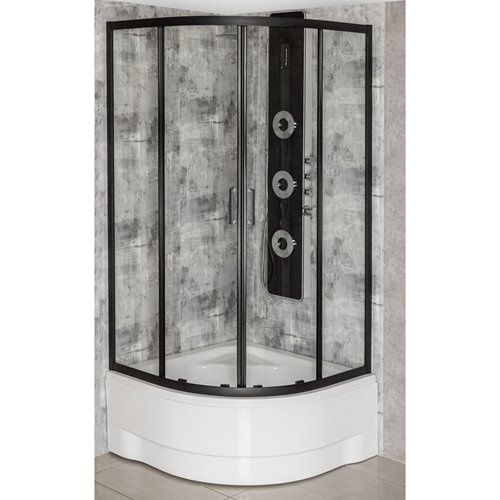 Kabina prysznicowa z brodzikiem 80x80 Aruba GL BL Kerra