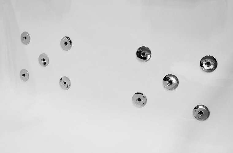 Wanna z hydromasażem przyścienna podwójna 176x121 cm MO-0056