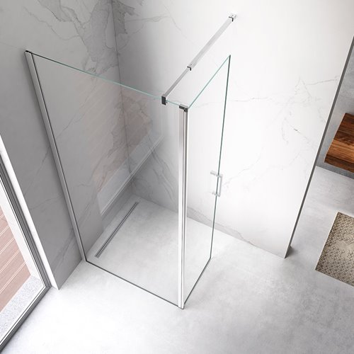 Ścianka prysznicowa 90 cm + zamykany bok 50 cm KZ15