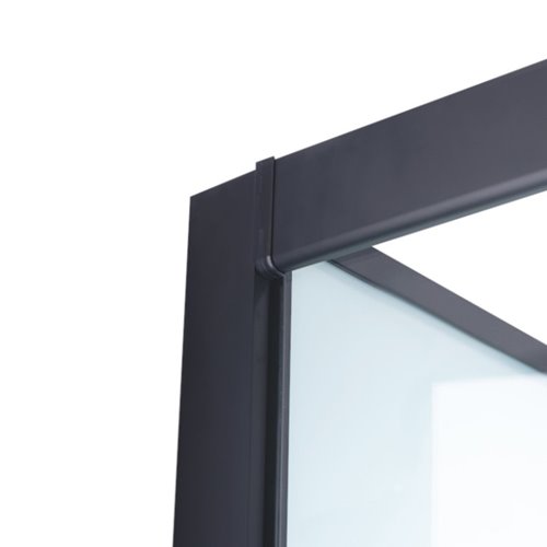 Kabina prysznicowa zabudowana na niskim brodziku kwadratowa 80x80 LISA-80