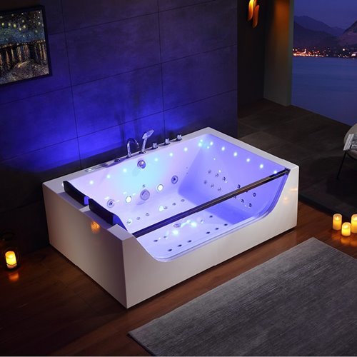 Wanna z hydromasażem prostokątna 180x120 cm Nike 937 Hydrosan